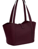 Coach Hadley Turnlock Tote Bag Dark Wine