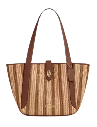 Coach Hadley Turnlock Tote Bag  Redwood