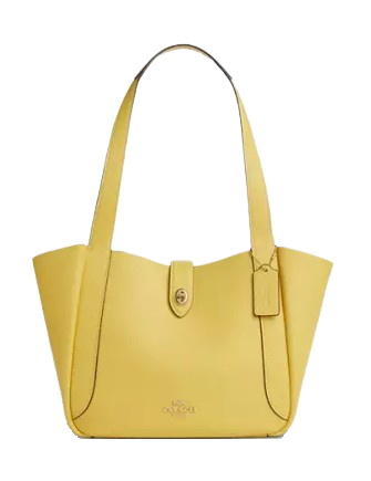 Coach Hadley Turnlock Tote Bag Yellow