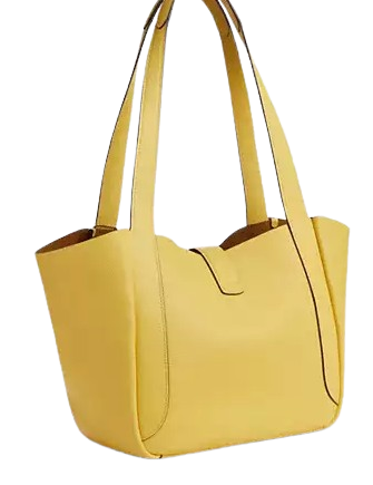 Coach Hadley Turnlock Tote Bag Yellow