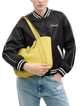 Coach Hadley Turnlock Tote Bag Yellow