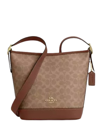 Coach Jude Duffle Bag In Signature Canvas Tan Brown