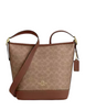 Coach Jude Duffle Bag In Signature Canvas Tan Brown
