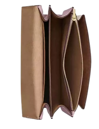 Coach Klare Crossbody Bag In Signature Canvas Chalk Carnation