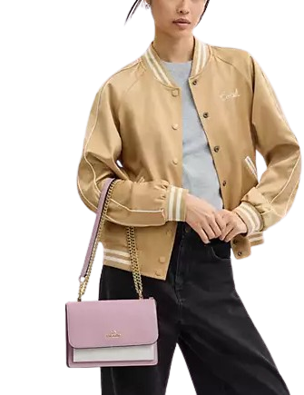 Coach Klare Crossbody Bag In Signature Canvas Chalk Carnation