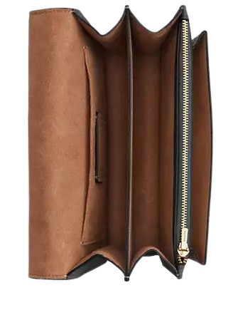 Coach Klare Crossbody Bag In Signature Canvas Walnut Black