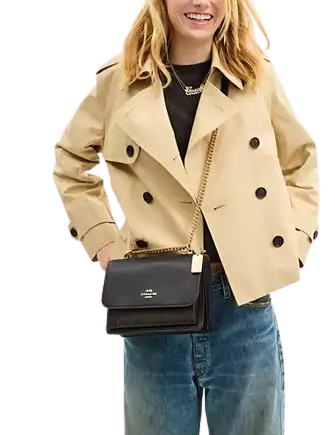 Coach Klare Crossbody Bag In Signature Canvas Walnut Black