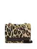 Coach Klare Crossbody Bag With Leopard Print And Signature Canvas Walnut