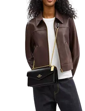 Coach Klare Envelope Crossbody Bag Black