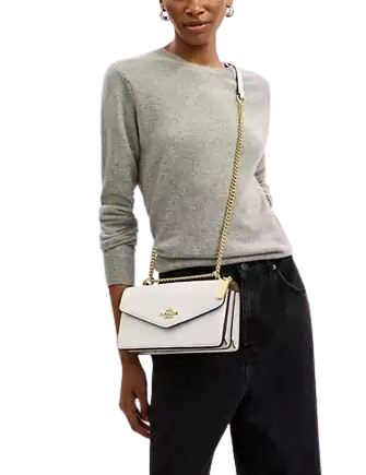 Coach Klare Envelope Crossbody Bag Chalk