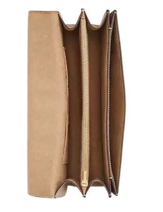 Coach Klare Envelope Crossbody Bag In Blocked Signature Canvas Sand Tan