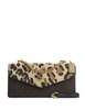 Coach Klare Envelope Crossbody Bag In Signature Canvas With Leopard Print Walnut