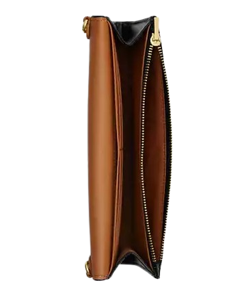 Coach Klare Wallet With Chain Black