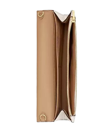 Coach Klare Wallet With Chain Chalk