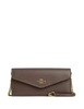 Coach Klare Wallet With Chain Dark Stone