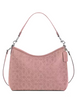 Coach Laurel Shoulder Bag With Signature Rivets Pink Petal
