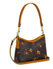 Coach Laurel Small Shoulder Bag In Signature Canvas With Floral Print Walnut Yellow