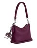 Coach Laurel Small Shoulder Bag With Flower Charm Dark Wine