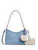 Coach Laurel Small Shoulder Bag With Mirror Charm And Pouch Pool Sand