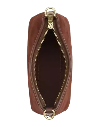 Coach Laurel Small Shoulder Bag With Tassels Vintage Brown Maple