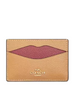 Coach Lip Card Case Latte