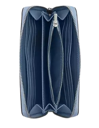 Coach Long Zip Around Wallet Bluebell
