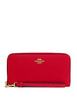 Coach Long Zip Around Wallet Bold Red