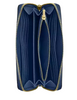 Coach Long Zip Around Wallet Deep Blue