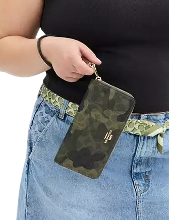 Coach Long Zip Around Wallet In Signature Camo Print | Brixton Baker Coach Long Zip Around Wallet In Signature Camo Print | Brixton Baker