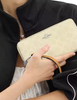 Coach Long Zip Around Wallet In Signature Canvas Hay