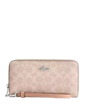 Coach wallet taupe hotsell