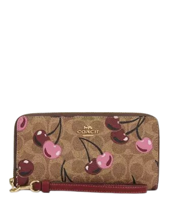 Signature Canvas Coach Outlet Butterfly Wallet Coach Women's Small