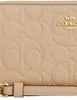 Coach Long Zip Around Wallet In Signature Leather Oat