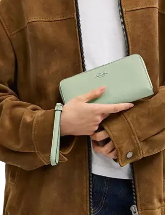 Coach Long Zip Around Wallet Light Pistachio