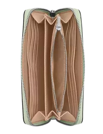 Coach Long Zip Around Wallet Light Pistachio