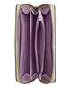 Coach Long Zip Around Wallet With Floral Print Purple
