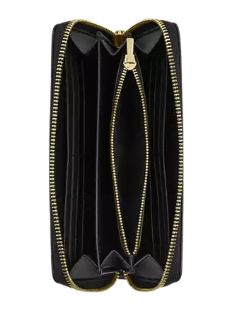 Coach Long Zip Around Wallet With Leopard Print