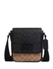 Coach Lucas Crossbody Bag In Blocked Signature Canvas Charcoal Black