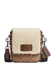 Coach Lucas Crossbody Bag In Signature Canvas Tan Natural Vintage Brown