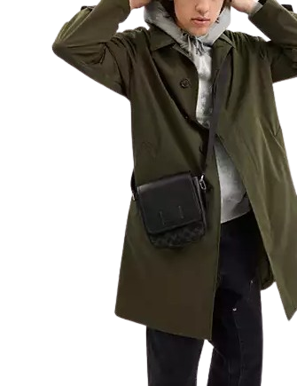 Coach Lucas Crossbody Bag In Signature Denim Black