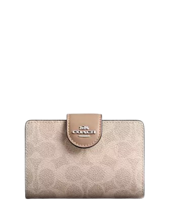 Beige coach wallet discount