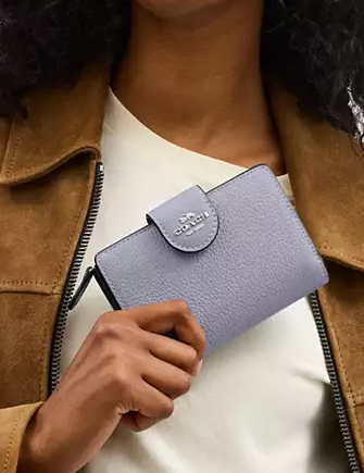 Coach Medium Corner Zip Wallet Mist