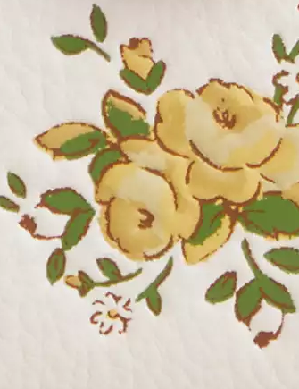 Coach Medium Corner Zip Wallet With Floral Print Chalk