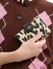 Coach Medium Corner Zip Wallet With Leopard Print
