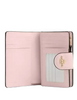 Coach Medium Corner Zip Wallet With Rosette Print Blush
