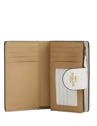 Coach Medium Corner Zip Wallet With Strawberry Print