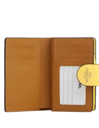 Coach Medium Corner Zip Wallet Yellow