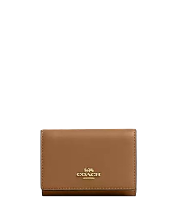 Coach Micro Wallet Honey Brown