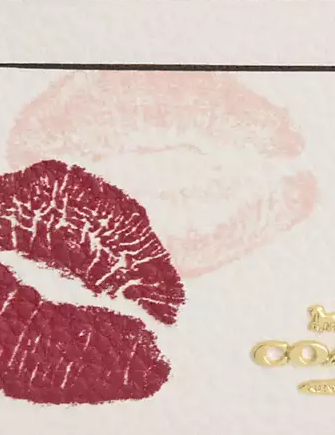 Coach Mini Id Skinny Case With Lips Print | Brixton Baker Coach Mini Id Skinny Case With Lips Print | Brixton Baker