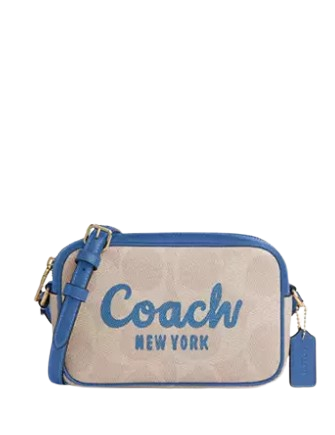 Coach Mini Jamie Camera Bag In Signature Canvas With Coach Print Coach Mini Jamie Camera Bag In Signature Canvas With Coach Print